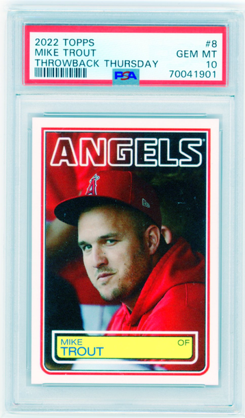 2022 Topps Throwback Thursday Mike Trout PSA 10 GEM MINT!