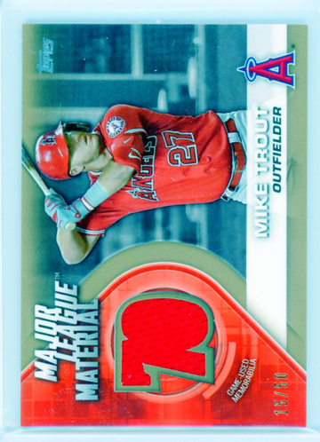 2021 Topps Major League Materials #MLM-MT Mike Trout GOLD