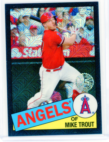 2020 Topps Update Silver Pack #CPC-45 Mike Trout Black Refractor