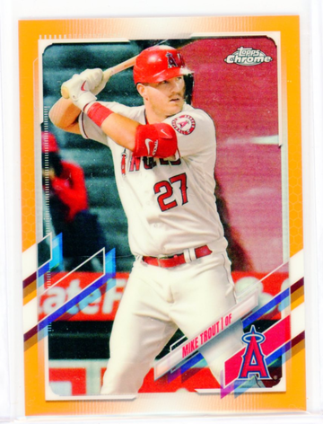 2021 Topps Chrome #27 Mike Trout Orange Refractor