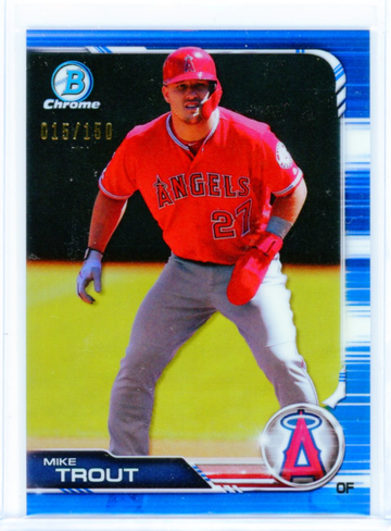 2019 Bowman Chrome #100 Mike Trout Blue Refractor