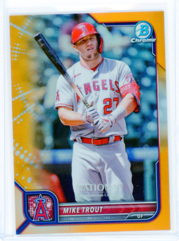 2022 Bowman Chrome National #NSCC-MT Mike Trout Orange Refractor