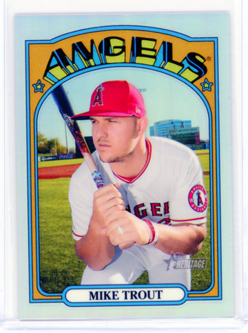 2021 Topps Heritage Chrome #169 Mike Trout Refractor