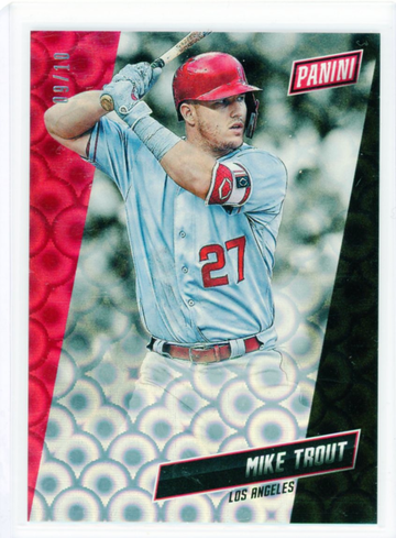 2019 Panini National #36 Mike Trout Pyramids