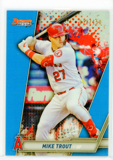 2019 Bowman's Best #1 Mike Trout Blue Refractor