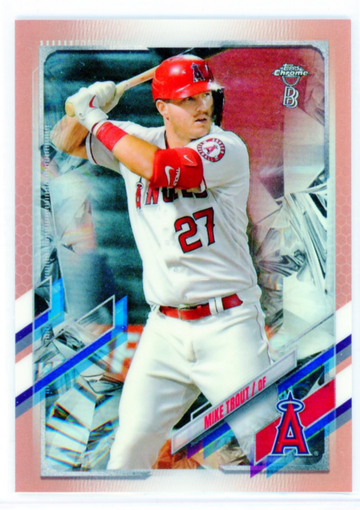 2021 Ben Baller Chrome #27 Mike Trout Rose Gold Refractor