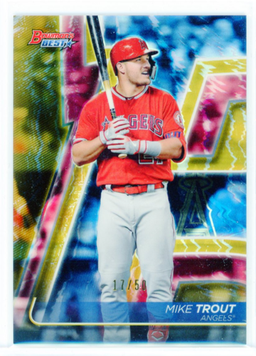 2020 Bowman's Best #2 Mike Trout Gold Refractor