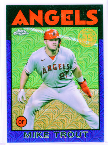 2021 Topps Silver Pack #86TC-92 Mike Trout Purple Refractor