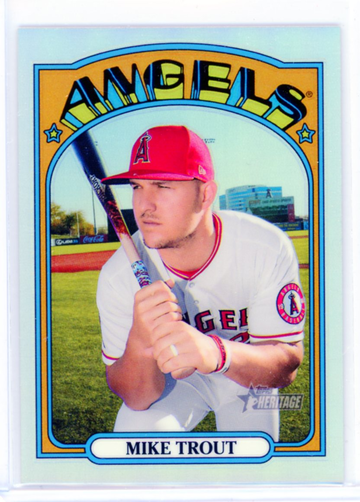 2021 Topps Heritage Chrome #169 Mike Trout Refractor