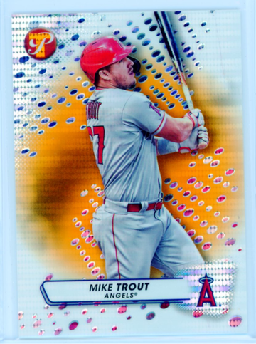 2023 Topps Pristine #27 Mike Trout Pristine Orange Refractor