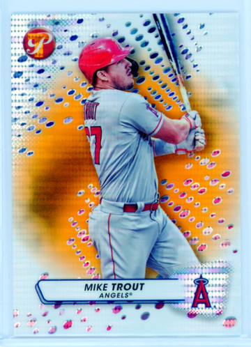 2023 Topps Pristine #27 Mike Trout Pristine Orange Refractor