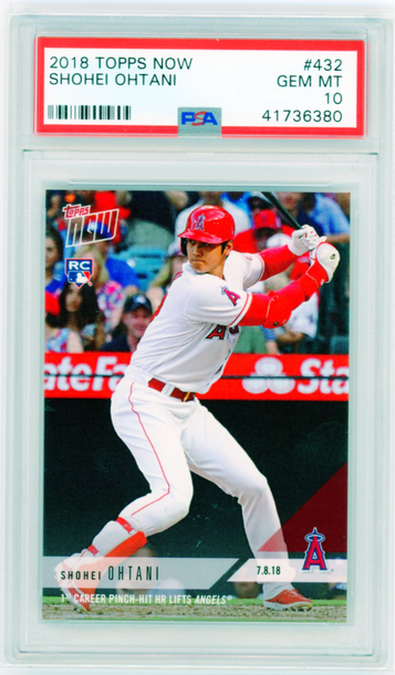 2018 Topps Now #432 Shohei Ohtani PSA 10 GEM MINT!