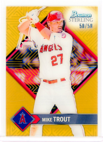 2023 Bowman Sterling #ST-2 Mike Trout Gold 