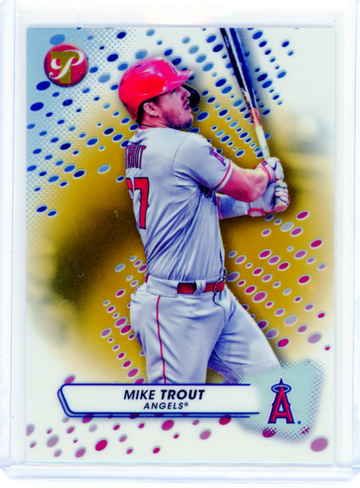2023 Topps Pristine #27 Mike Trout Gold Refractor 