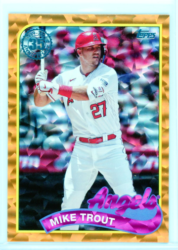 2024 Topps #89B2-50 Mike Trout Orange Foil