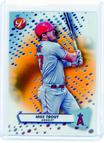 2023 Topps Pristine #27 Mike Trout Orange Refractor