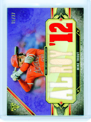 2024 Topps Triple Threads TTR-MT4 Mike Trout Relic Amethyst