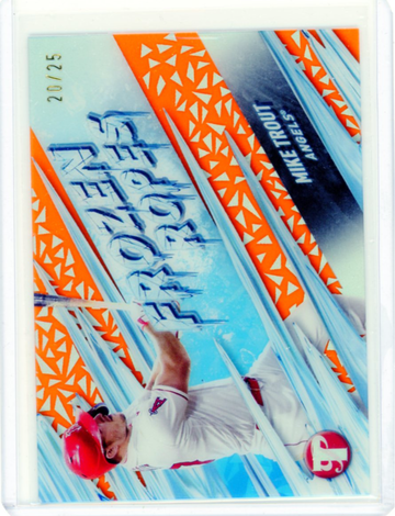 2024 Topps Pristine Frozen Ropes #FR-20 Mike Trout Orange!