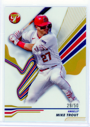 2024 Topps Pristine #8 Mike Trout Gold Refractor!