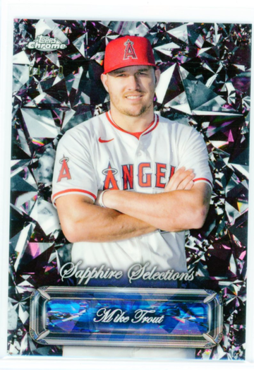 2024 Topps Chrome Sapphire Selection SS-9 Mike Trout Black Refractor!