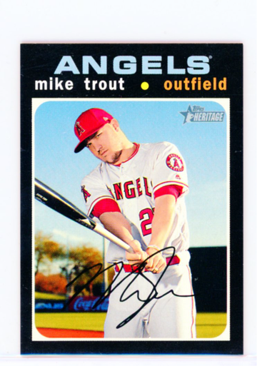 2020 Topps Heritage Mini #466 Mike Trout 