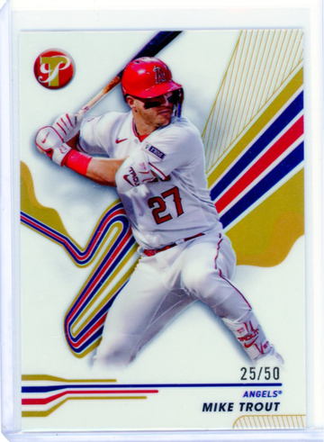 2024 Topps Pristine #8 Mike Trout Gold Refractor!