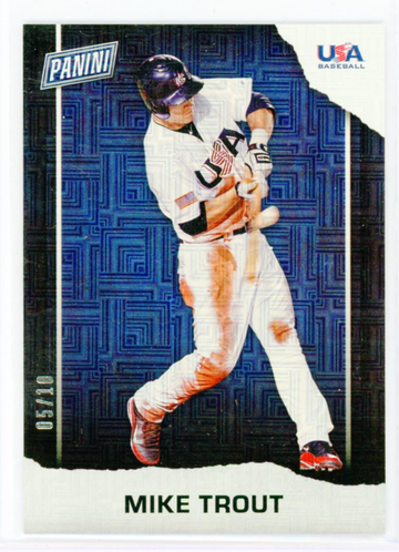 2021 Panini Fathers Day #USA1 Mike Trout Escher Squares!