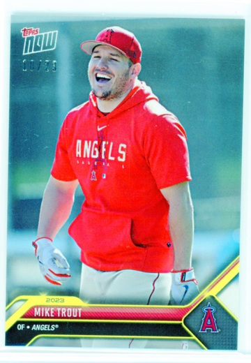 2023 Topps Now #OD-112 Mike Trout Gold Foil!