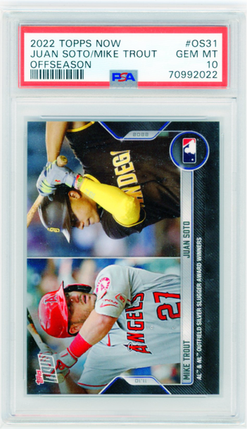 2022 Topps Now #OS31 Soto/Trout Offseason PSA 10 GEM MINT!