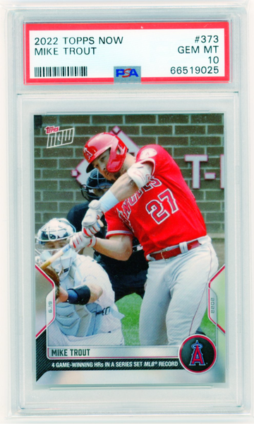 2022 Topps Now #373 Mike Trout PSA 10 GEM MINT!