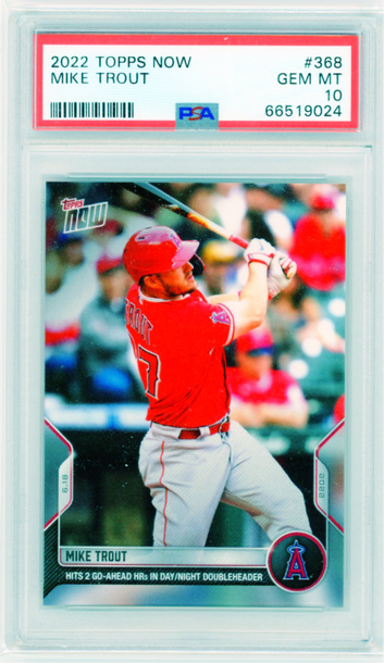 2022 Topps Now #368 Mike Trout PSA 10 GEM MINT!