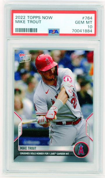 2022 Topps Now #764 Mike Trout PSA 10 GEM MINT!