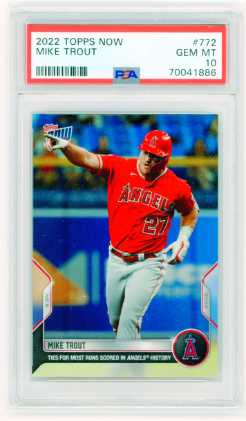 2022 Topps Now #772 Mike Trout PSA 10 GEM MINT!