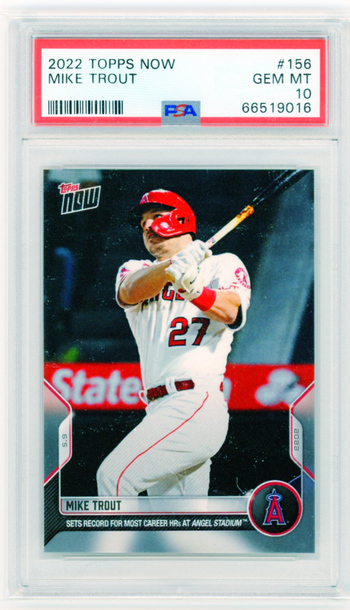 2022 Topps Now #156 Mike Trout PSA 10 GEM MINT!
