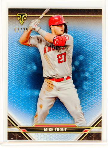 2021 Topps Triple Threads #1 Mike Trout Sapphire