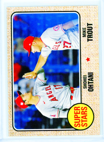 2021 Topps Throwback Thursday #71 Ohtani/Trout Super Stars!