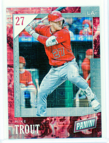 2019 Panini Black Friday #31 Mike Trout Escher Squares!