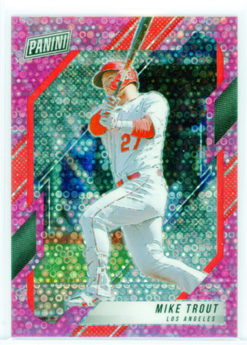 2022 Panini National VIP #44 Mike Trout Pink Camo Prizm!
