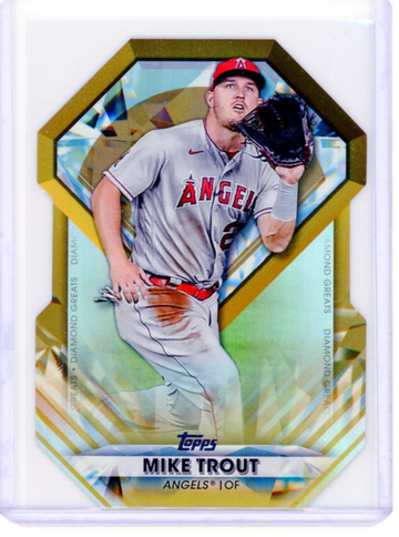 2022 Topps Diamond Greats #DGDC-1 Mike Trout Gold!