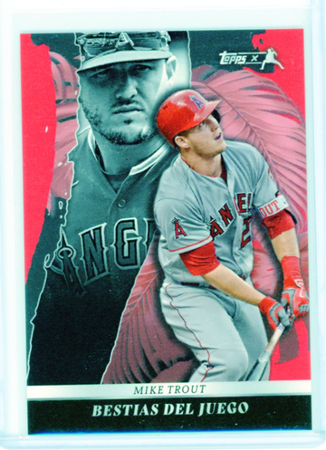 2022 Topps X Jaun Soto #44 Mike Trout Red