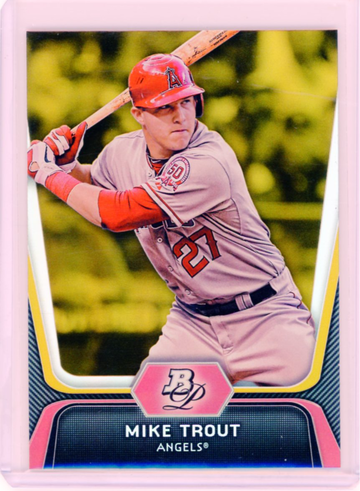 2012 Bowman Platinum #16 Mike Trout Gold!
