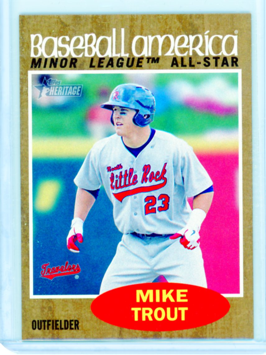 2011 Topps Heritage Minors #239 Mike Trout Baseball America