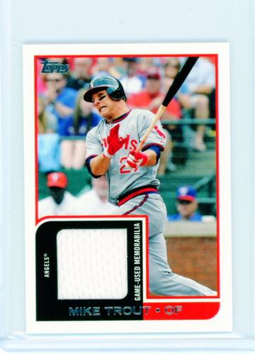 2012 Topps Mini Relic MR-2 Mike Trout