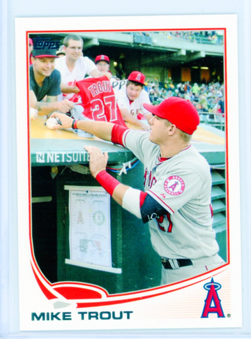 2013 Topps #27D Mike Trout Signing Autographs