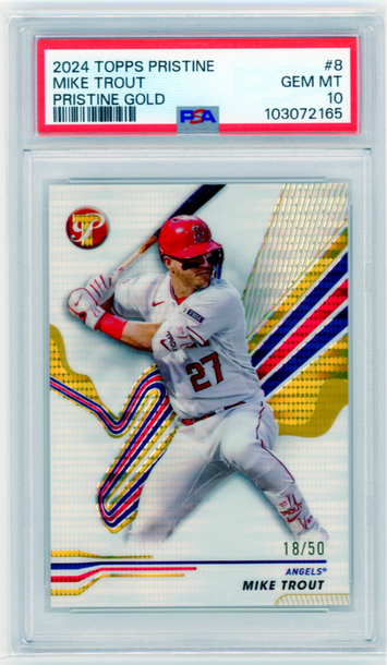 2024 Topps Pristine #8 Mike Trout Pristine Gold PSA 10 GEM MINT!