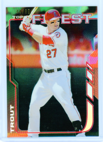 2014 Finest #100 Mike Trout Green Refractor
