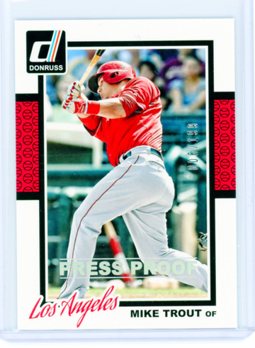 2014 Donruss Press Proof Silver #301 Mike Trout 
