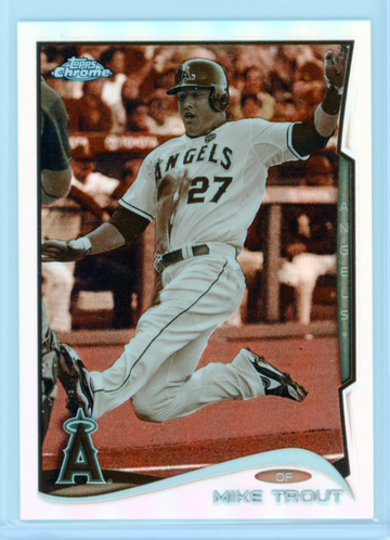 2014 Topps Chrome #1 Mike Trout Sepia Refractor
