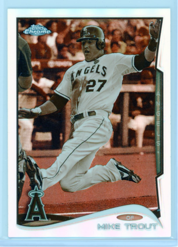 2014 Topps Chrome #1 Mike Trout Sepia Refractor