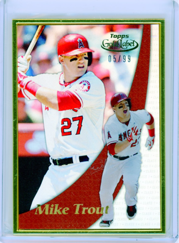 2014 Topps Gold Label GL-16 Mike Trout Gold Framed